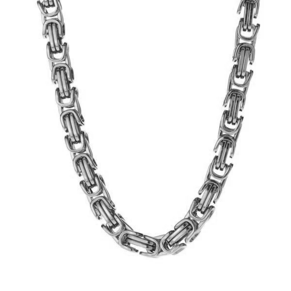 6MM STAINLESS STEEL BYZANTINE BOX CHAIN